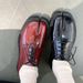 2025 New Tabi Split-Toe For Men Thick-Soled Single Patent Leather Slip-On Lazy Pig's Hoof Shoes Loafers_vogvips.com