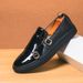 Spring Glossy Slip-On Leather British Style Large Size Formal Casual Fashion Office Men's Shoes_vogvips.com