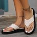 plus Size Women's Thick Sole Flip Flops round Toe Stylish Sandals_vogvips.com
