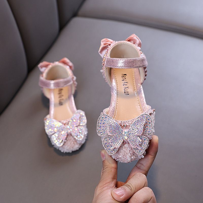 New Lady Baby Girls Girl Princess Diamond Single Shoe Shoes Dance Show Shoes_vogvips.com