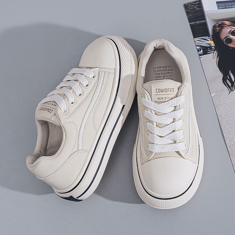 Spring And Autumn New Canvas Female Students Fashion Lace Up Little White Board Shoes Instagram Casual Women's_vogvips.com
