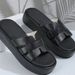 SHLIANG Women Flats Slippers New Strap Rome Style High Heels Platform Sandals Summer Ladies Slippers Slides Women Zapatos De Mujer V0033_vogvips.com