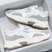 Men's Shoes Breathable Mesh Running Shoes - Lightweight Casual Sneakers For Summer, Fashionable Low-Top Lace-Up Design With Thick Sole_vogvips.com