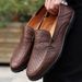 Euro Step Men's Genuine Soft Sole Summer Breathable Trendy Hollow Lazy British Business Slip-On Casual Leather Shoes_vogvips.com