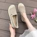 Cloth Shoes Women's Breathable Hollow Mesh Shoes Soft Sole Middle-aged Mother Shoes Shallow Mouth Casual Shoes Crochet_vogvips.com