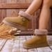 Women's Shoes New Style Thick Soled Snow Boots With Fur Lining, Popular Winter Style, Fleece Lined, Thick, And Cotton Padded Shoes (Northeast Style)_vogvips.com