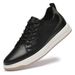 Board Shoes Inner Height Increase Cowhide Breathable Leather Sot Sole One Pedal Casual Shoes_vogvips.com