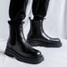 European Warm Series Martin Autumn Motorcycle Versatile British Style Casual Men's Work Boots High-top Leather Shoes_vogvips.com