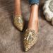 Spring and fall new fashion pointy Muller shoes 40-43 size leopard print casual single shoes_vogvips.com
