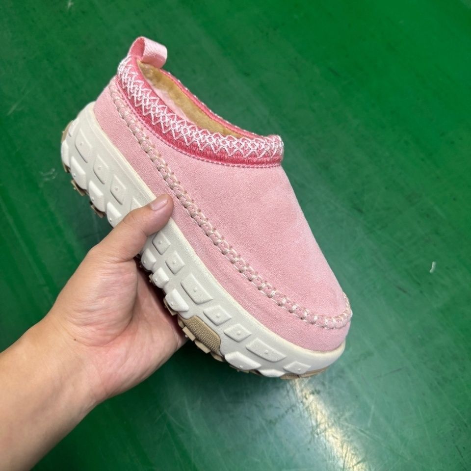 Tire Snow Boots Winter Anti-Slip Genuine Leather Women's Shoes Thick Sole_vogvips.com