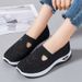 Summer Women's Singles Old Beijing Cloth Shallow Mouth Mesh Mom Shoes, Lightweight And Comfortable Casual Shoes_vogvips.com