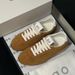 2025 Kim Ji-Soo's New German Training Couple's Style, Top Quality Genuine Leather 5A Lace-Up Women's Casual Versatile Sports Shoes,_vogvips.com