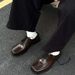 ShoeVault Square Toe Derby Men's Summer Boxing Retro Thick Sole Trendy Brand Wedding Groom Shoes_vogvips.com