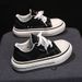 Canvas Sneakers, Breathable Casual Couple's Thick-soled Height-increasing Men's Shoes, Low-priced Women's Shoes On_vogvips.com