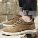 Invisible Height Increase Men's Board Shoes Casual Shoes Retro Pigskin Men_vogvips.com