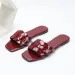 Design Slippers Cross Border New Women Flat Slippers Worn Outside Fashionable Woven Square Toe Rubber Sole Anti Slip One_vogvips.com
