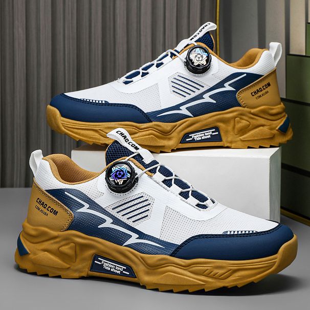 Summer Breathable Men's 2026 New Thick-Soled Mesh Sneakers Stylish Youth Running Casual Sports Shoes For Men_vogvips.com