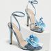 Factory Wholesale Cross-Border European And American Style Butterfly Decoration Cross Back Strap Square Open Toe_vogvips.com