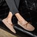 Large Size Men's Loafers Fashionable, Classic, Versatile, With Butterfly Bows Bean Shoes That Are Convenient And_vogvips.com