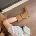 Fashion Denim For Women 2025 Autumn Winter New Thick Heel Heightening Short Stacked Martin Knight Mid-Calf Boots_vogvips.com
