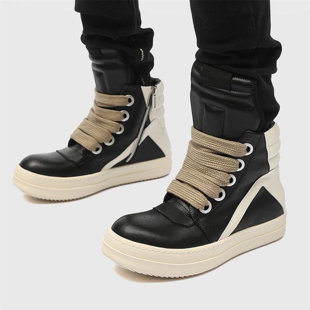 autumn Winter New High Top Trendy Inverted Triangle European And American Style Thick Soles Inner_vogvips.com