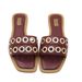 Women's Shoes Autumn New Style Flat Square Toe Metal Rivet Embellished Open Toe Backless Flat Sandals For Women_vogvips.com