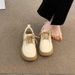 Small Leather Shoes For Women In The Spring And Autumn Of 2025, New British Style Soft Versatile Lace Up Black Work_vogvips.com