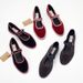 Foreign Trade Spain Original Fashion Mori Girl Retro Color Block Belt Buckle Round Toe Shallow Mouth Flat Mary Jane_vogvips.com