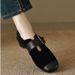Versatile Square-toed Shallow Mary Jane 2025 New Frosted Retro Soft-soled Leather Shoes, Chunky Heel Women's Shoes_vogvips.com