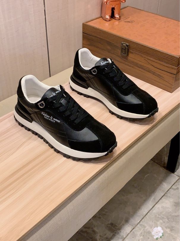 1:1 Brand Original Box High-End Breathable Genuine Casual Men's Leather Shoes New Version Lightweight Versatile Sneakers_vogvips.com