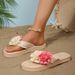 Women's Summer Outdoor Wear 2026 New Model Seaside Beach Vacation Slip-on Floral Sandals For Women_vogvips.com