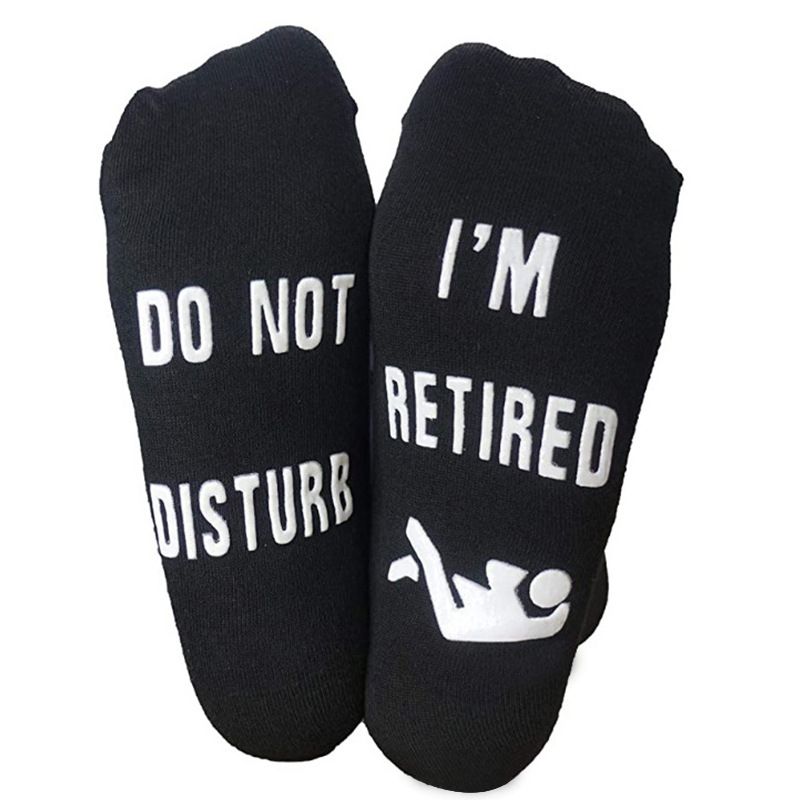 Cotton mid-tube socks monogrammed non-slip floor socks_vogvips.com