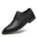 Men's Brogue Leather British Business Formal Fashion Height Increasing Korean Style Trendy Casual Shoes_vogvips.com