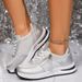 Caual Plu Ize Hiny Leather Ingle Hoe, 2025 Autumn New Item, Ponge Heel, Comfortable Oft Ole Tyle Women'_vogvips.com