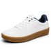 Cityverse Unisex Athletic Casual Shoes, Vintage Style, White Sneakers, Skate Shoes._vogvips.com