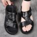 Top Layer Cowhide Men's Casual Beach Shoes Summer New Comfortable Dual-use Sandals Genuine Leather Versatile Outdoor_vogvips.com