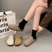 Women's Slip-On Mules Flat Shoes Breathable Soft PU Leather Casual Comfortable Fashion Footwear For All Seasons_vogvips.com