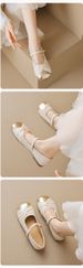 Round Head Mary Jane Shoes Women's Flat French Retro One-word With Light Mouth Single Shoes_vogvips.com