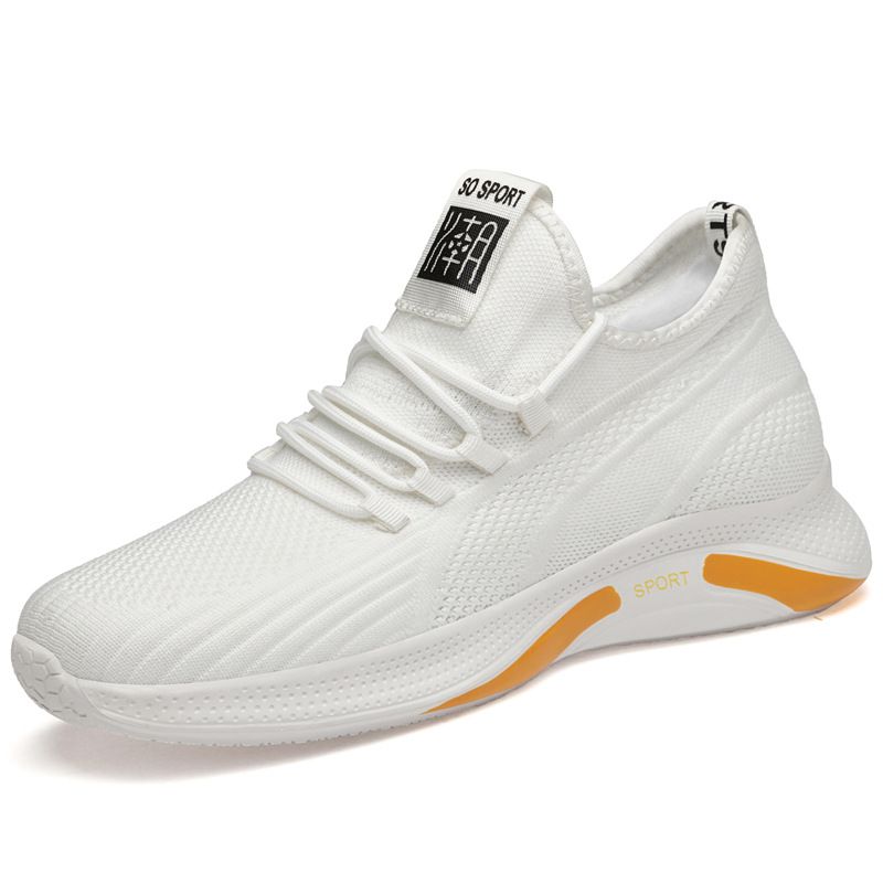 Hollow Invisible Heightening Shoes Men's Inner Heightening Men's Shoes Breathable Mesh Hollowed Board Shoes Sports Shoes Men's Shoes_vogvips.com