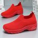 Women's Casual Shoes Women's Shoes One-pedal Lazy Shoes Flying Woven Breathable Mesh Shoes Soft-soled Women's Single Shoes_vogvips.com