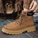 Martin Boots Men's Velvet Thermal Short Boots Retro Style Tooling Boots Rhubarb Boots_vogvips.com