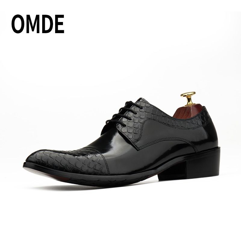 New Trendy European Style Business Lace-up Leather Men's Formal Oxford British Handmade Shoes_vogvips.com
