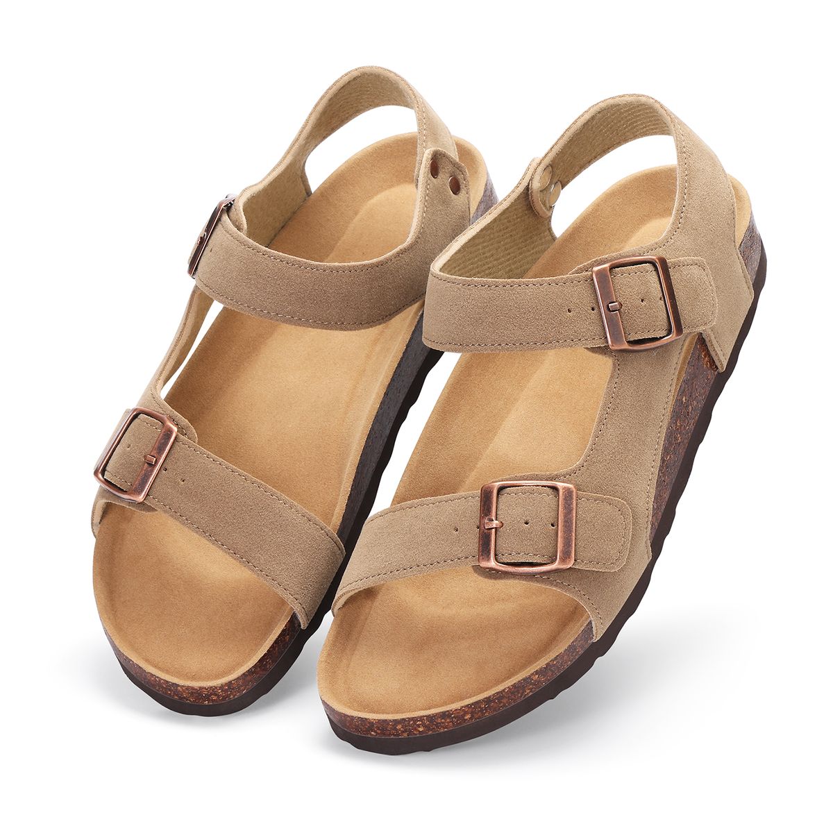 Asgard Suede Clogs New Cork Sole Slipper For Women Outdoor Non-slip Flat Mules Potato Shoes Summer Lady Leisure Beach_vogvips.com
