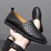 Autumn 2024 Genuine Leather Soft Sole Casual Sneakers Trendy Fashion White Slip-On Lightweight Men's Shoes_vogvips.com