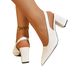 Women's Stylish Versatile Pointed Toe High Heels Chunky Heels Retro Chic Low Cut Single Shoes New Summer Style_vogvips.com