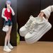 Little White Shoes Women's Platform Female Students' Leisure Sports Versatile Board Shoes Street Shooting_vogvips.com
