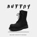 Martin Boots Men's Retro High-top Thick-soled Heightening Tooling Leather Boots Locomotive Men's Boots_vogvips.com