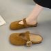Boken Toe-Open Mules For Women, 2026 Spring/Summer New Square-Toe Flat Retro Mary Jane Sandals_vogvips.com