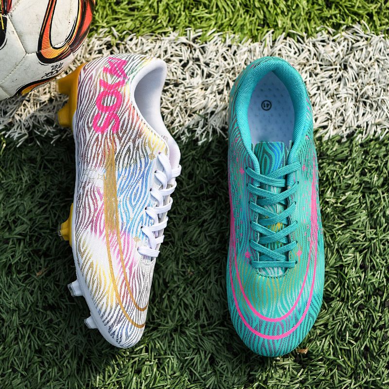 Children's Football Shoes Boys And Girls Elementary School Students Velcro Teen Training Broken Nail Shoes_vogvips.com