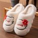 Women's Thick-Soled With Heel 2025 New Cute Girly Student Slippers Winter Plush Warm Cotton Shoes_vogvips.com